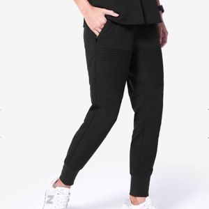 Figs Scrub Motto Jogger - Black Sz Small